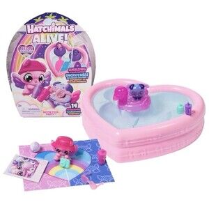 Hatchimals Alive! Neon Rainbow-Bestie Pool Party-14 Accessories Ages 3+ NEW